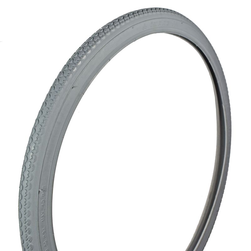 Bereifung 22x1.3/8" (37-489)
Farbe grau, Profil IS102 (iMPAC)
Reifendruck: 4.0 Bar