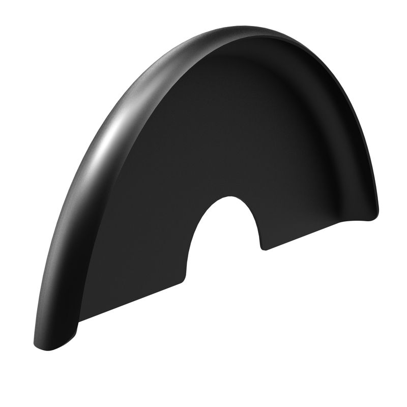 Radabdeckung 24" aus Kunststoff
Farbe: Schwarz
Form: Fast 180° mit Nabenausschnitt