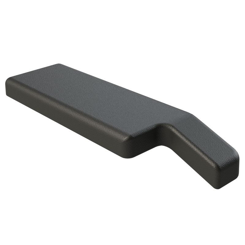 Armauflage LxB: 332x98mm Rechts
Farbe schwarz, Mat. PU-Schaum
Stahl-Einlage, 6x M5 à 50/100/150mm