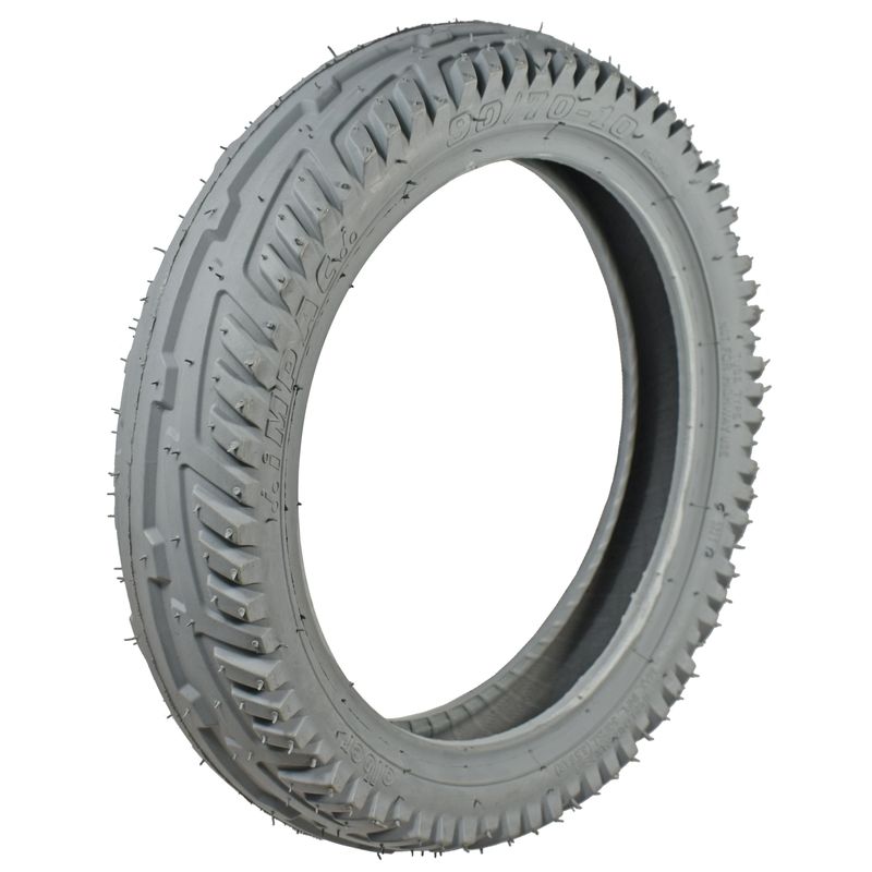 Pneu 90/70-10" (iMPAC)
Couleur gris, profile alber (IS326)
Pression: 3.5 Bar, 4PR