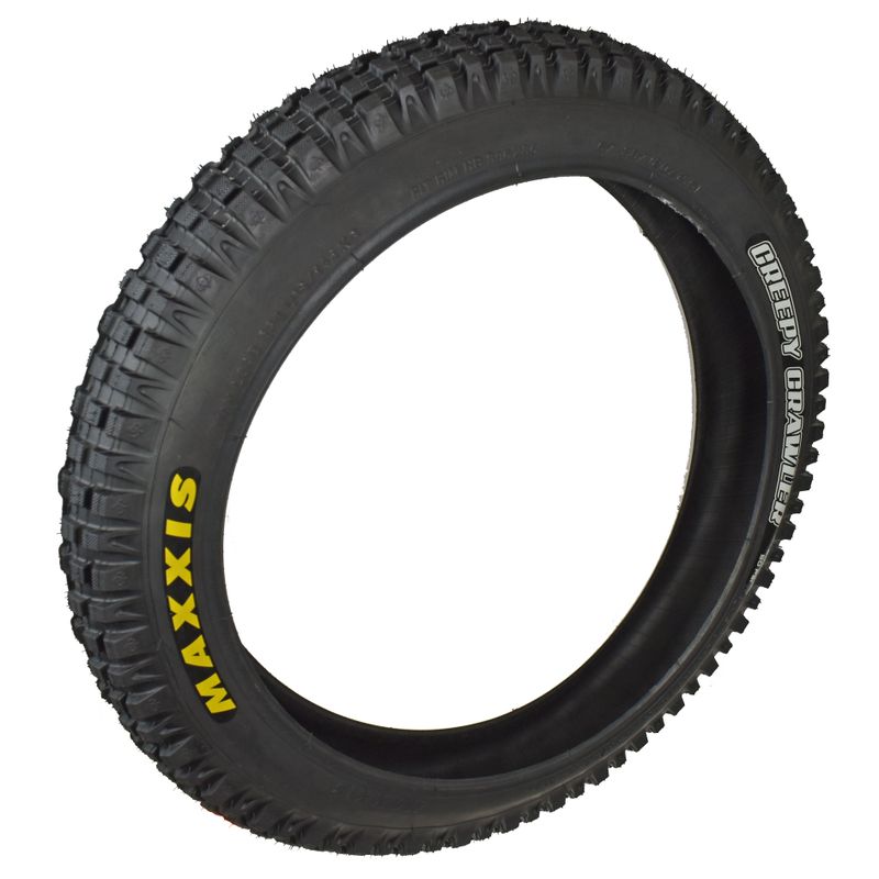 Pneu 20x2.50" (67-387) MAXXIS
Couleur noir, profile SuperTracky's
MAXXIS Creepy Crawler