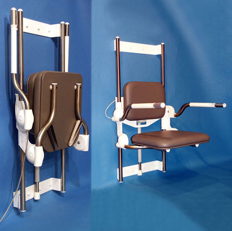 AEROLET vertikaler Duschlift
Armlehne rückklappbar, Bedienung li+re
Bel.max: 125kg, vertikaler Hub: 40cm