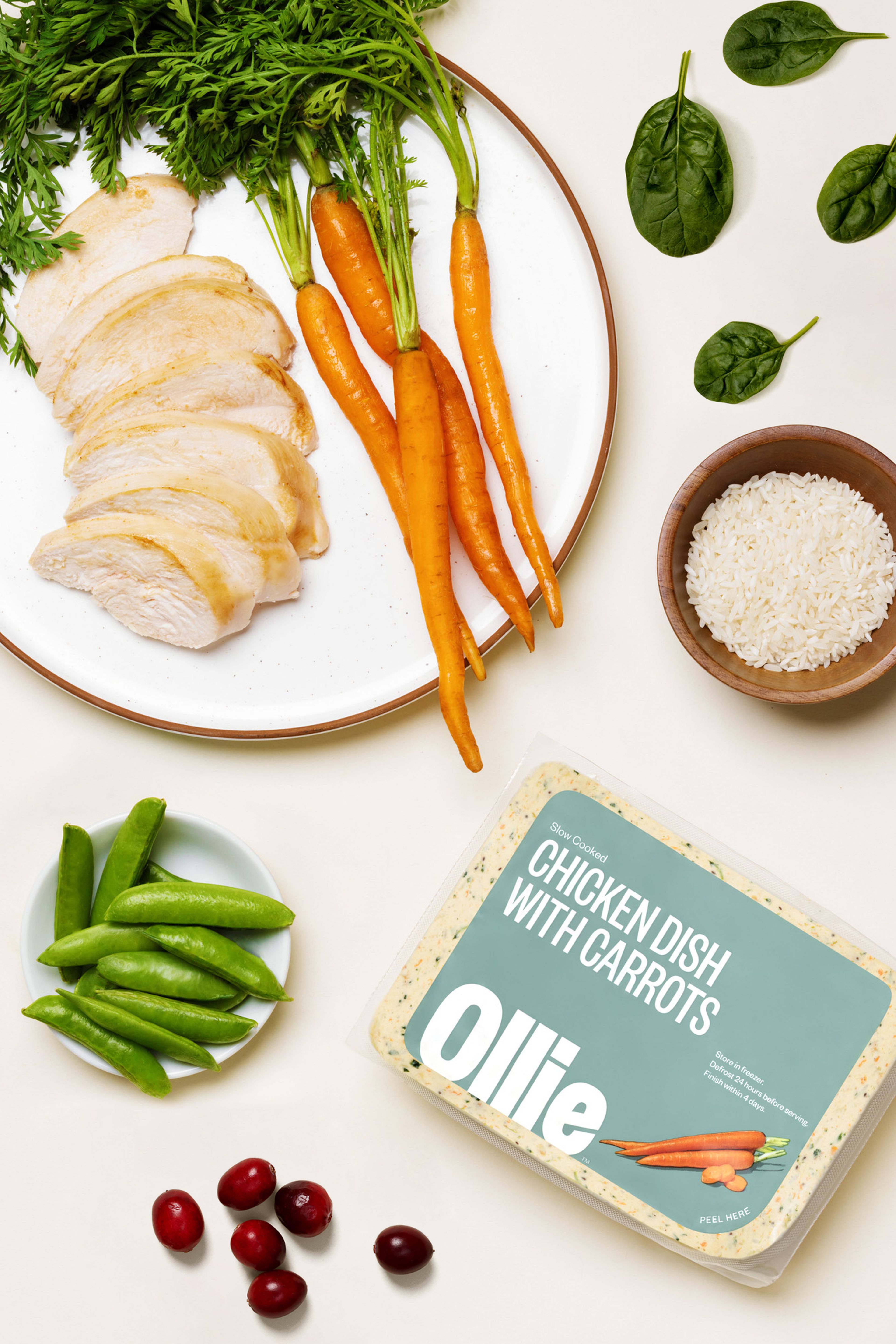 Ollie Fresh Chicken Recipe Dog Food is made with high quality ingredients