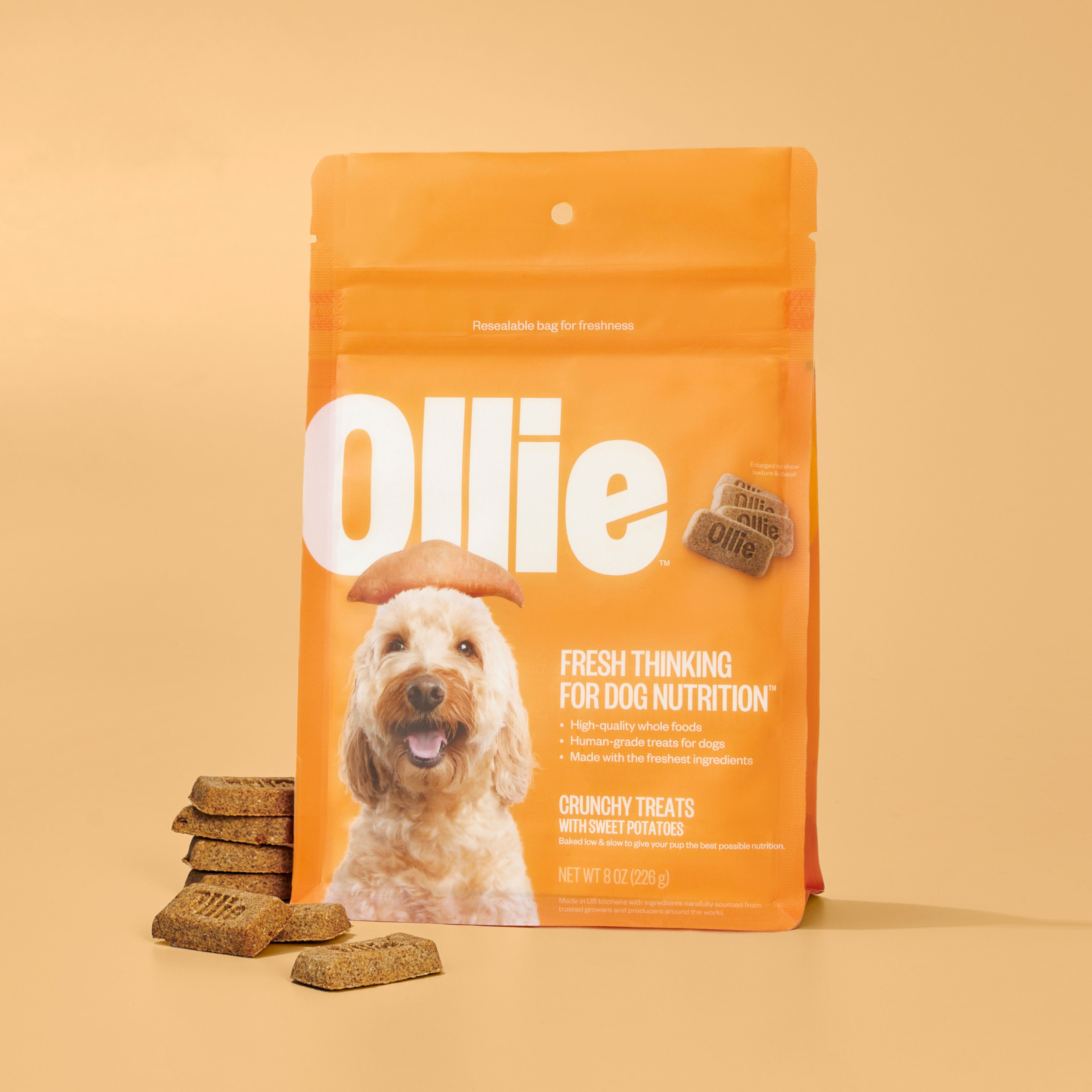 Crunchy Sweet Potato Dog Treats Ollie