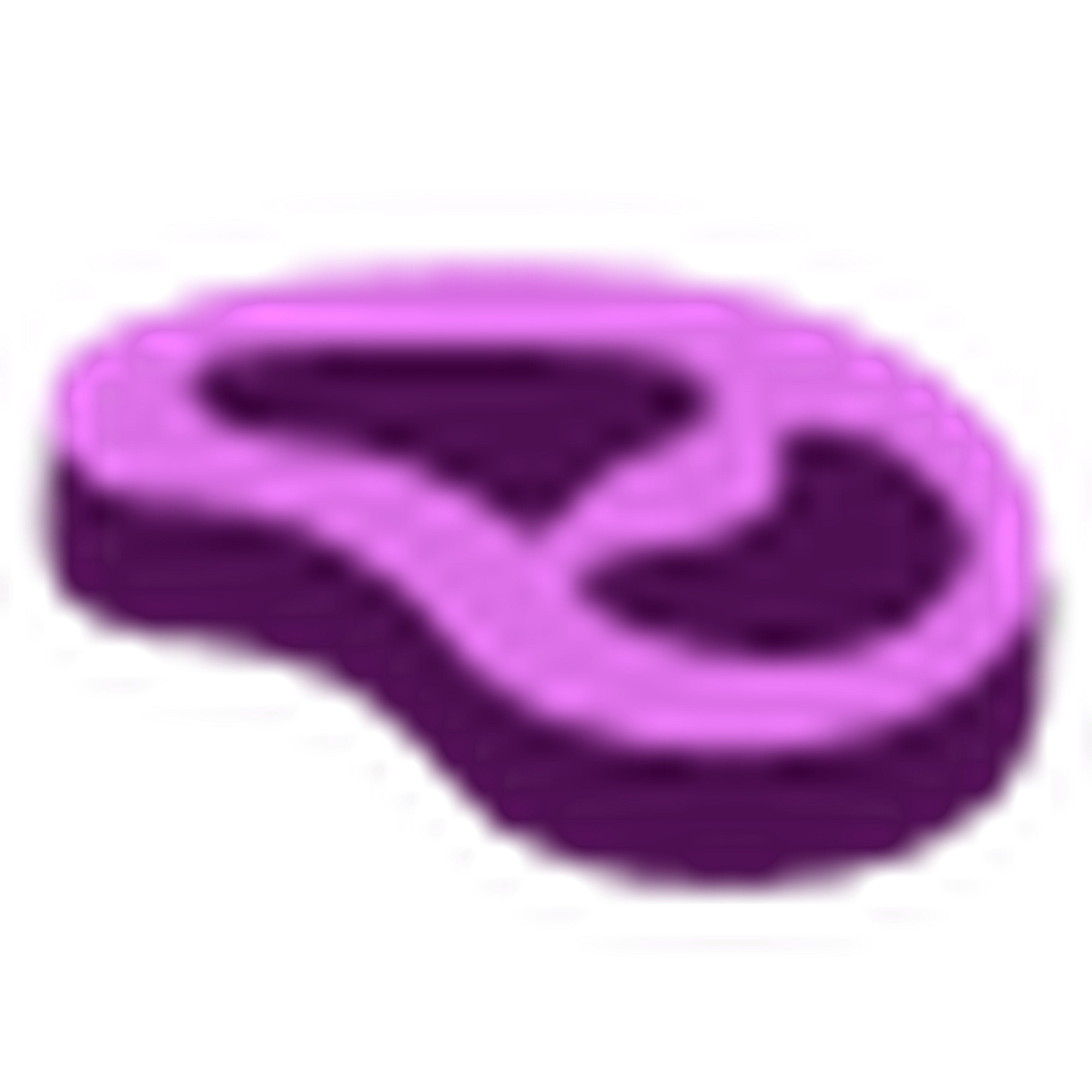 A purple icon of a steak with a bone, representing meat.