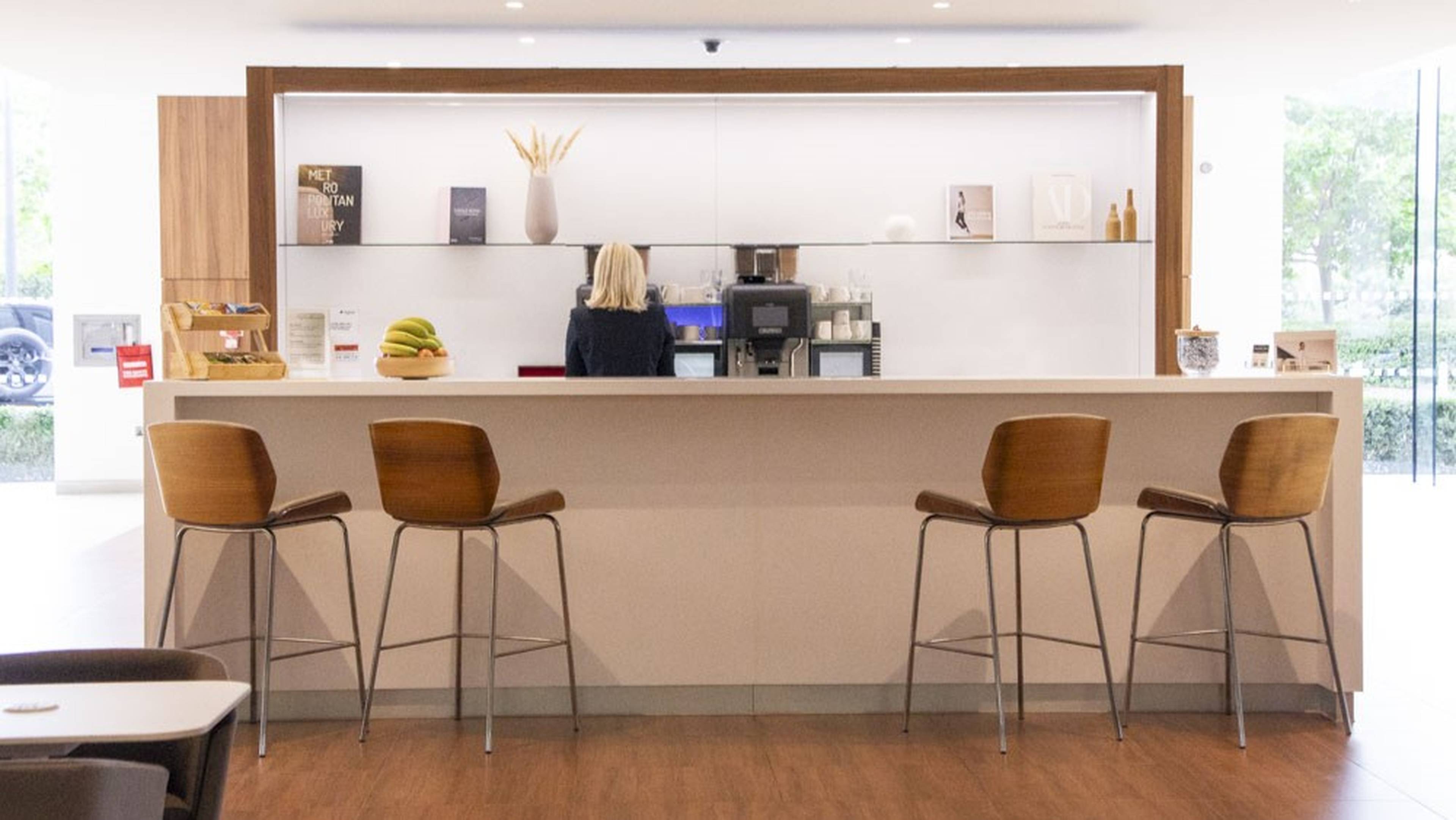 A picture of the barista bar at Sytner South West London.