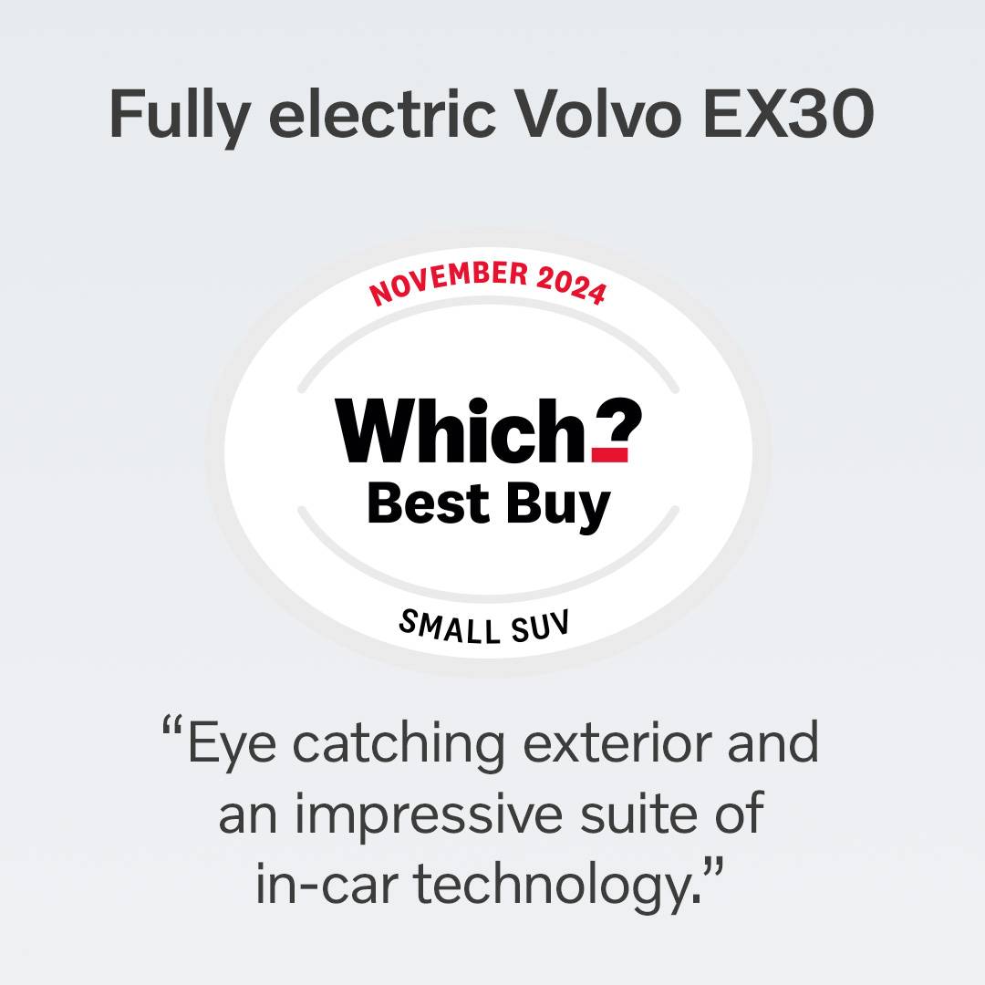 Volvo EX30 which best buy logo square