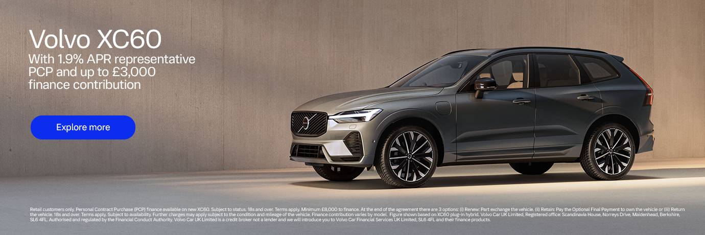 Volvo XC60 Offer Web Banner 2102882 Q2 2026 XC60 website banner 1380x460