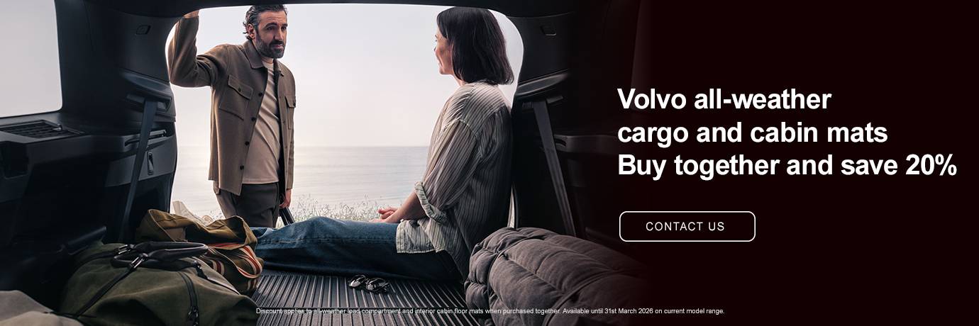 Volvo Accessory Offers Banner Q1 2026 Accessories Floor Mat_1380x460