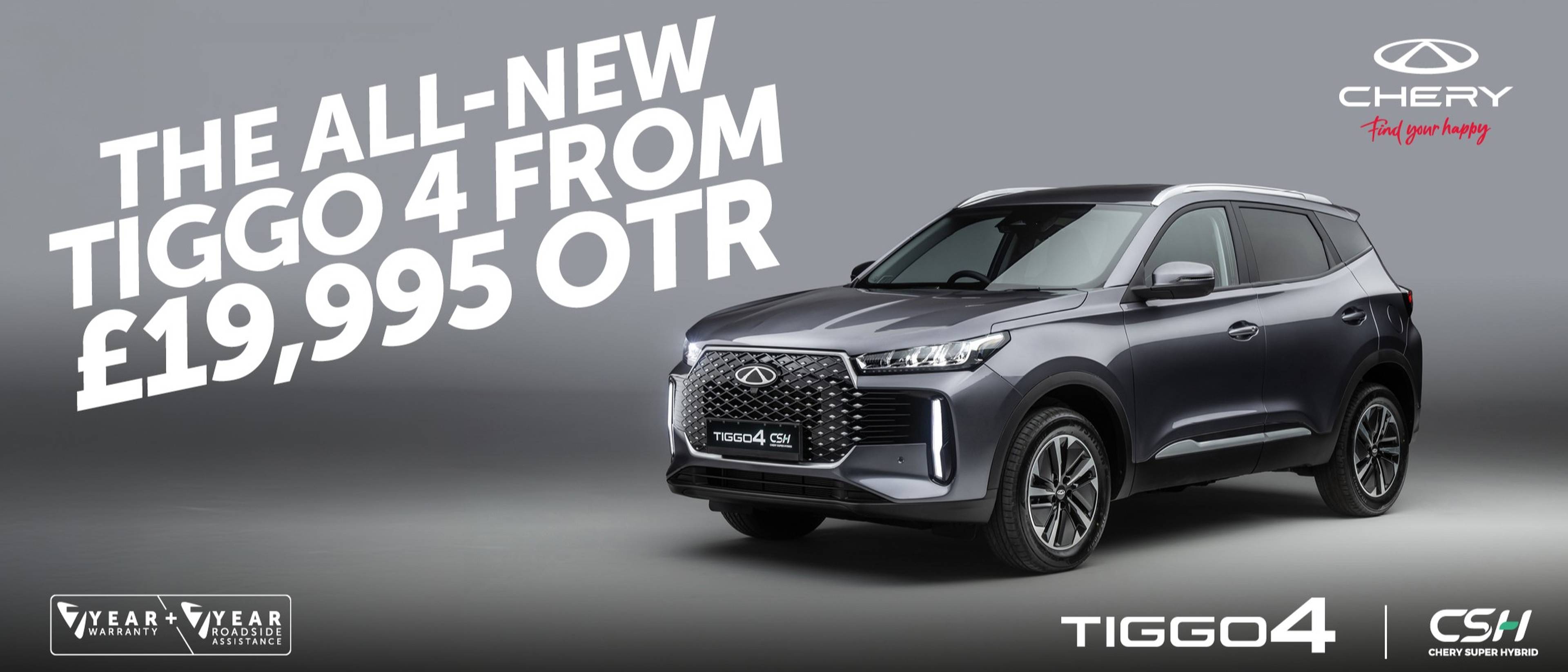 All-New Chery TIGGO 4 from £19995 OTR