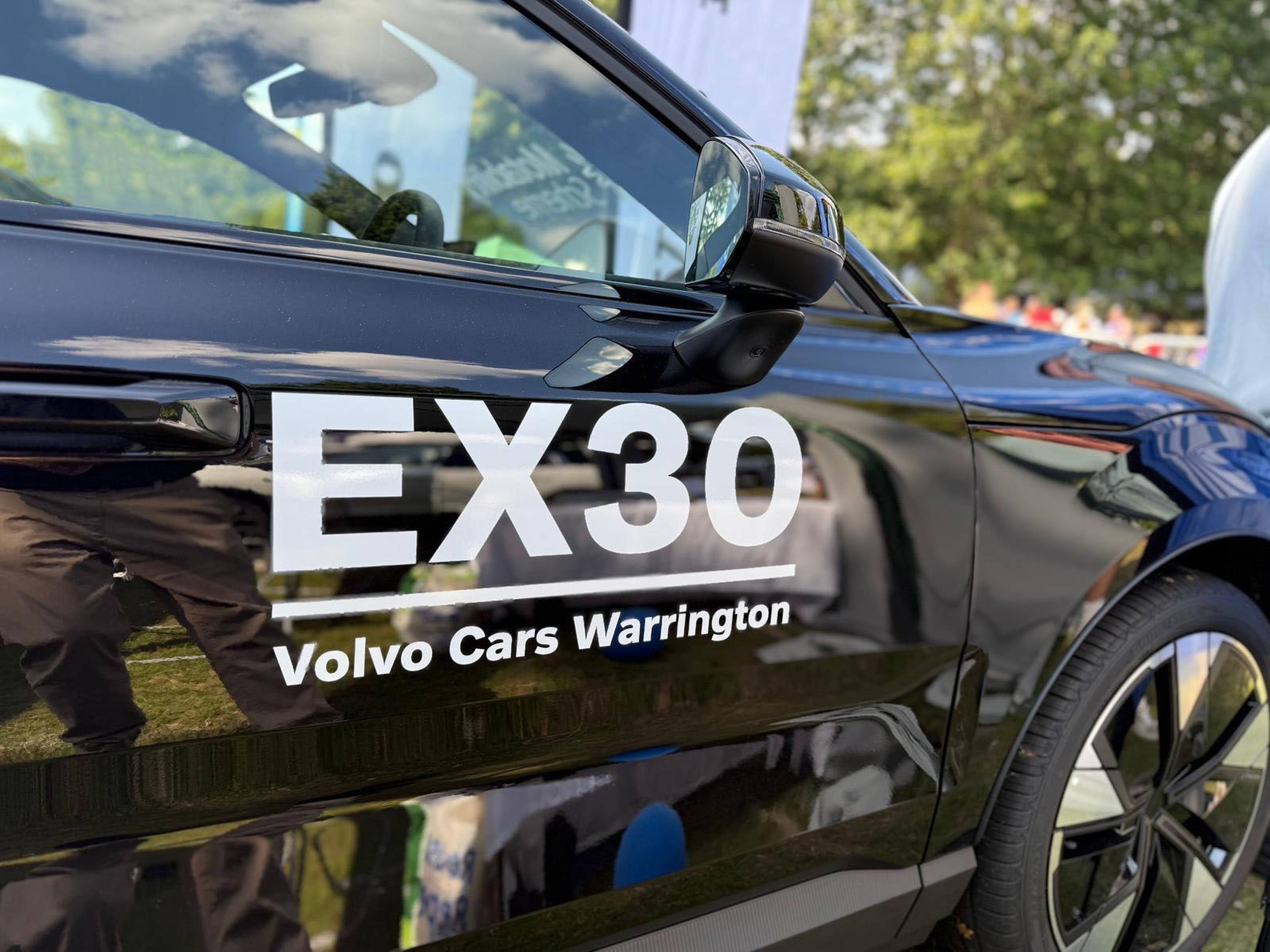 Volvo Cars Warrington Disability Awareness Day 2025 Image 3 Black EX30 front door close up