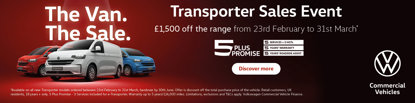 Transporter Sales Event Banner