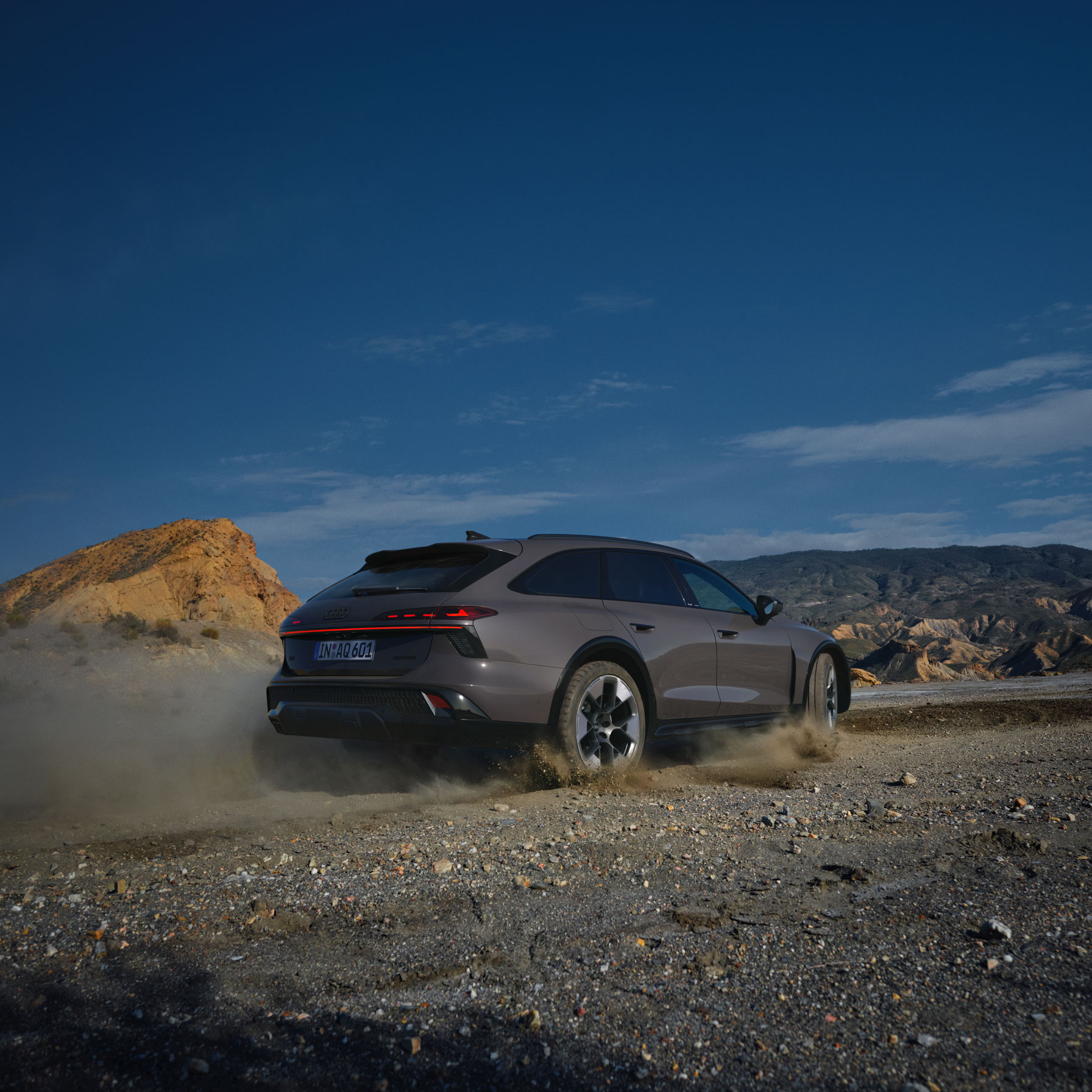 Audi A6 allroad Exterior 2 Audi A6 allroad wheel spinning dirt up