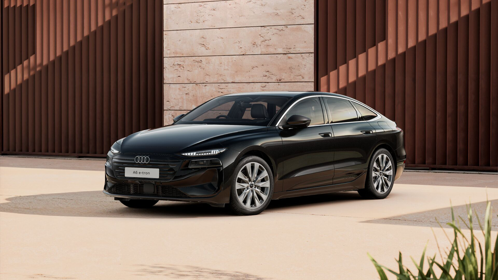 Black Audi A6 Sportback e-tron