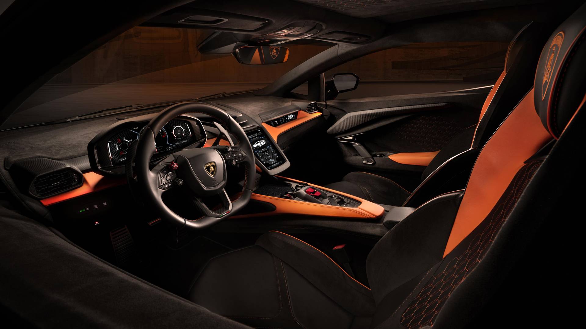 Revuelto interior with orange accents
