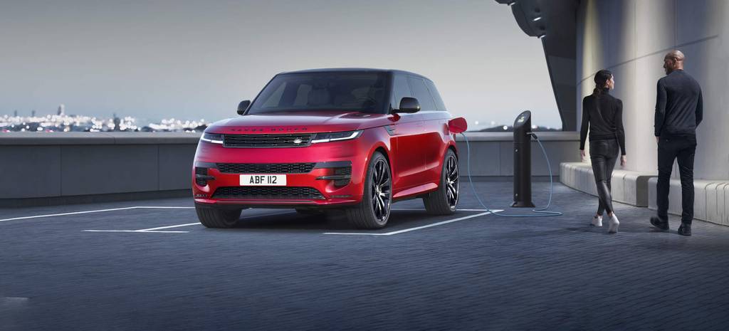 red range rover sport