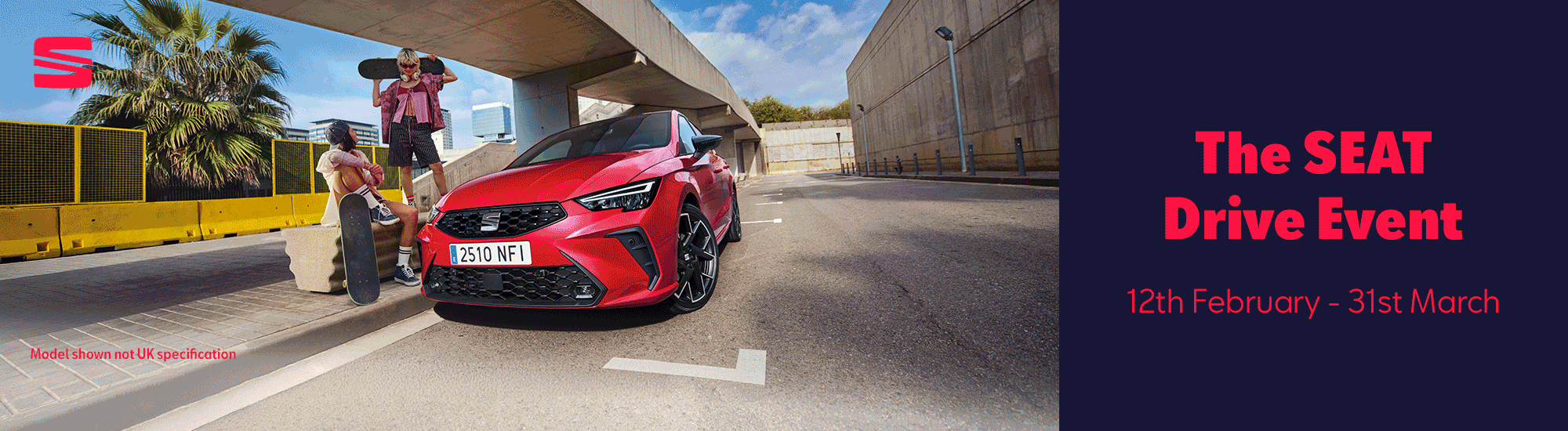 The SEAT Drive Event Banner