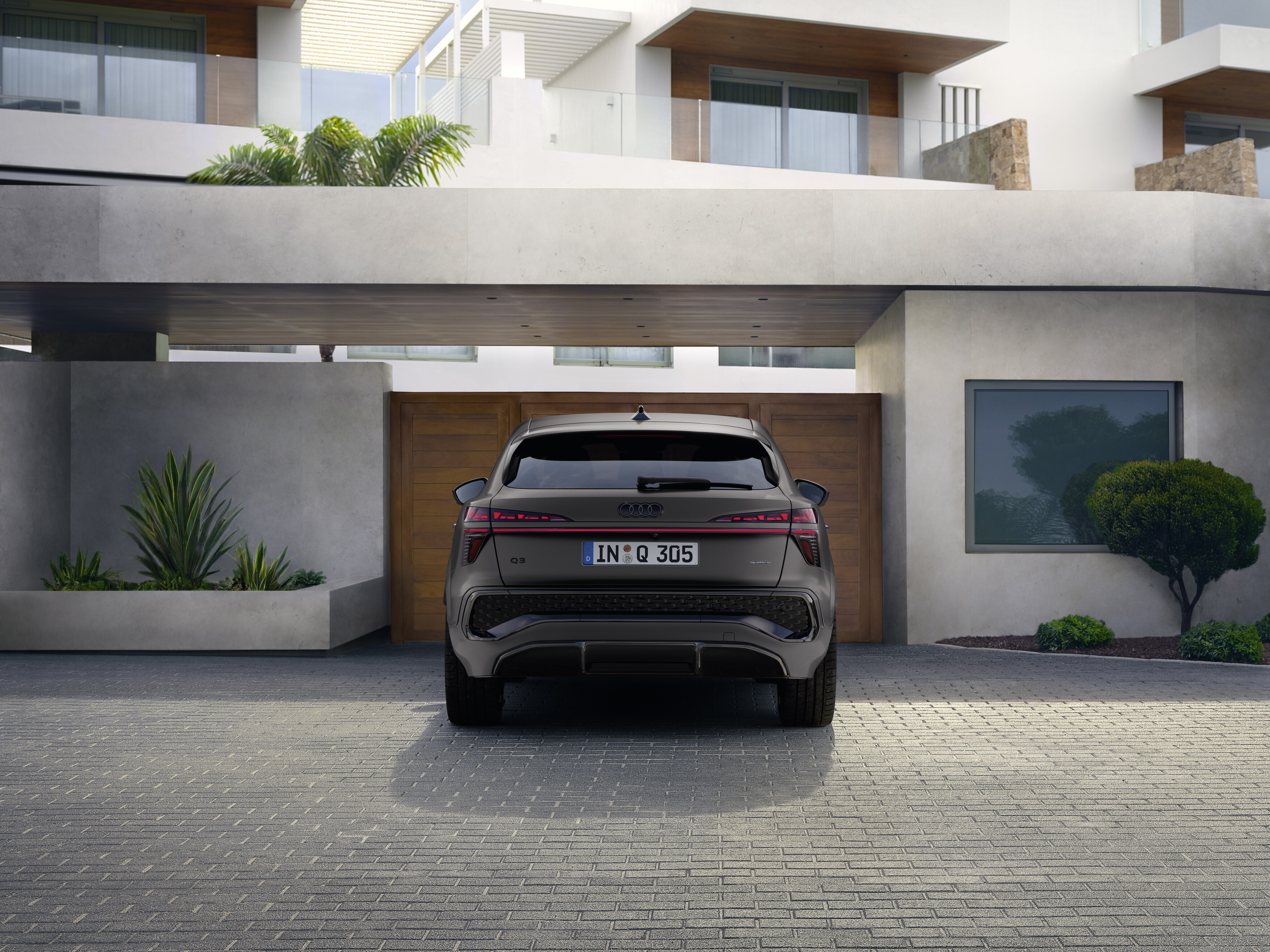 Q3 Sportback parked rear view