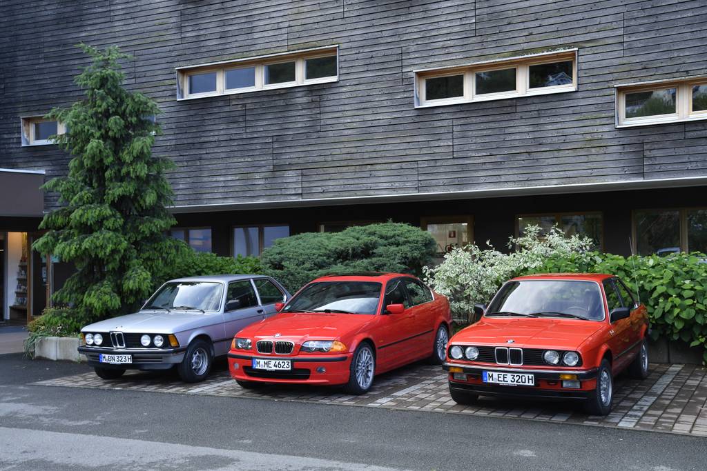 50 Years BMW 3 Series front building