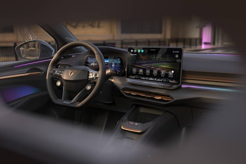 CUPRA RAVAL - interior view of Navi System