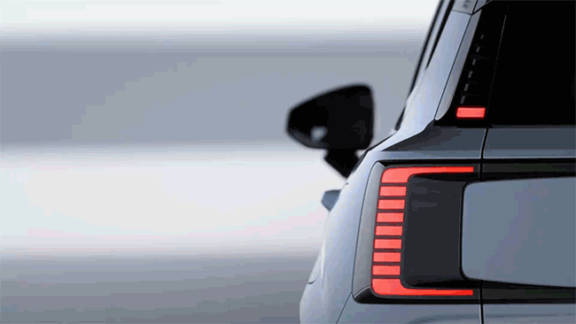 Exterior highlights of the small fully electric Volvo EX30_