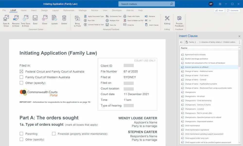 Exclusive Integrations By Lawyers Clause Libraries Screen