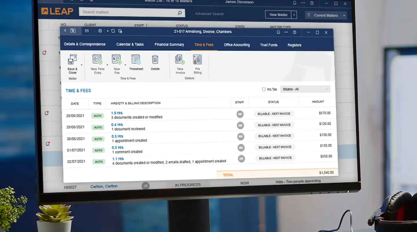 Features Matter Activity Recording Locate your lost fees