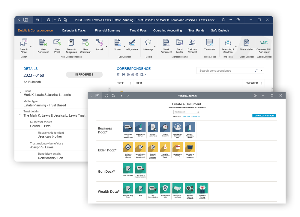 Estate Planning Law Firm Software