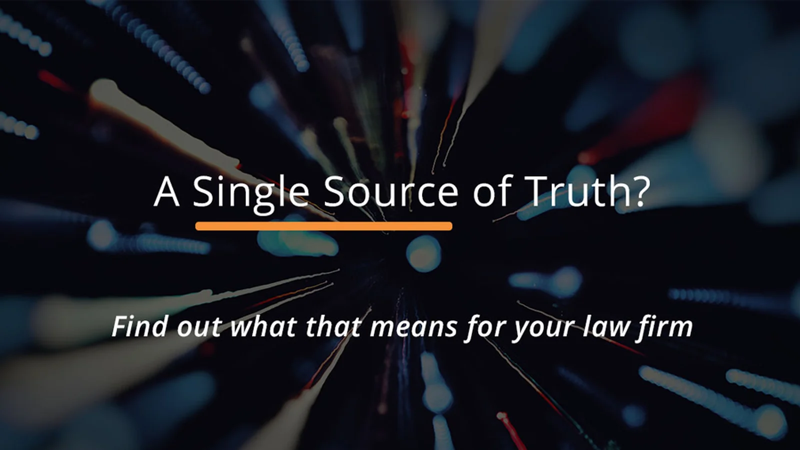 blog post 1 | single source of truth