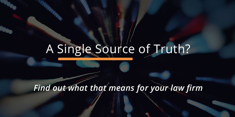 blog post 1 | single source of truth
