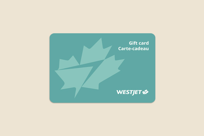 Westjet gift card