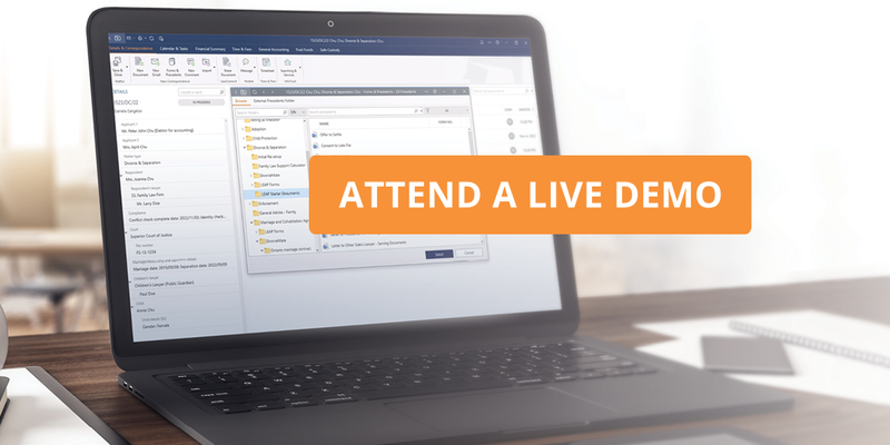 laptop with leap open and attend a live demo button