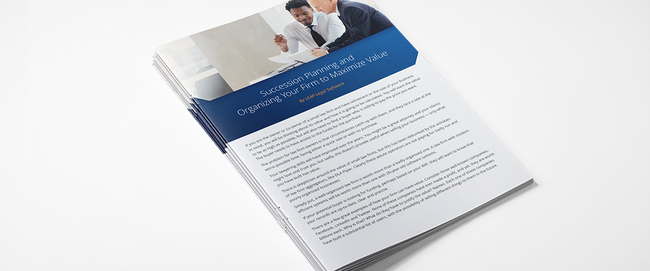 Law Firm Succession Planning