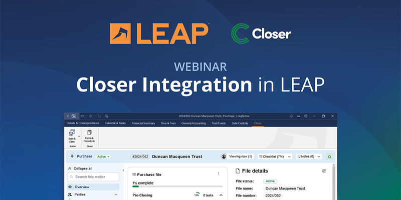 Closer Integration in LEAP