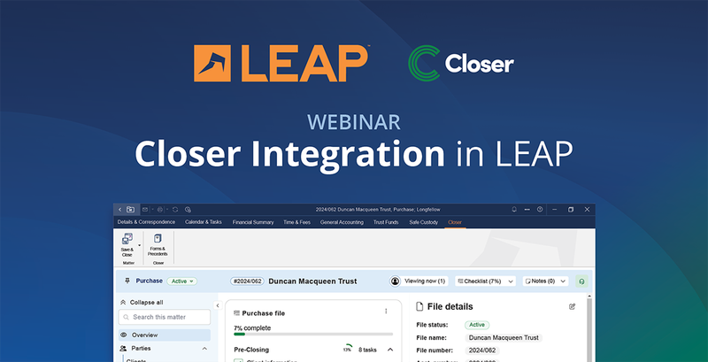 Closer Integration in LEAP