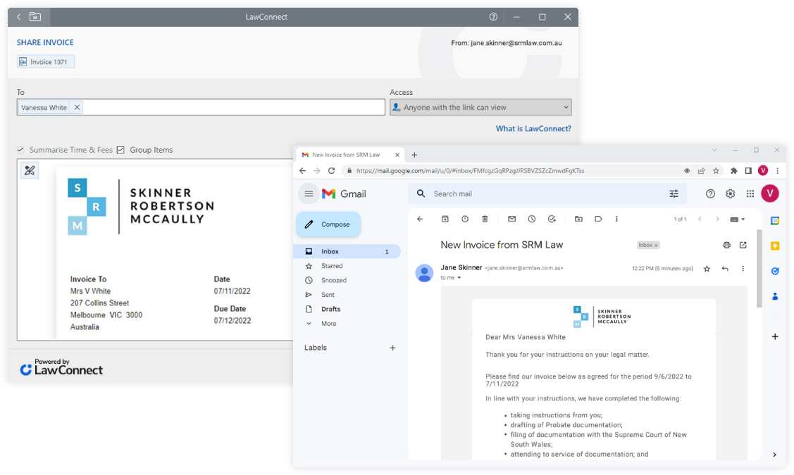 Features Interactive Invoicing Secure URL Sharing