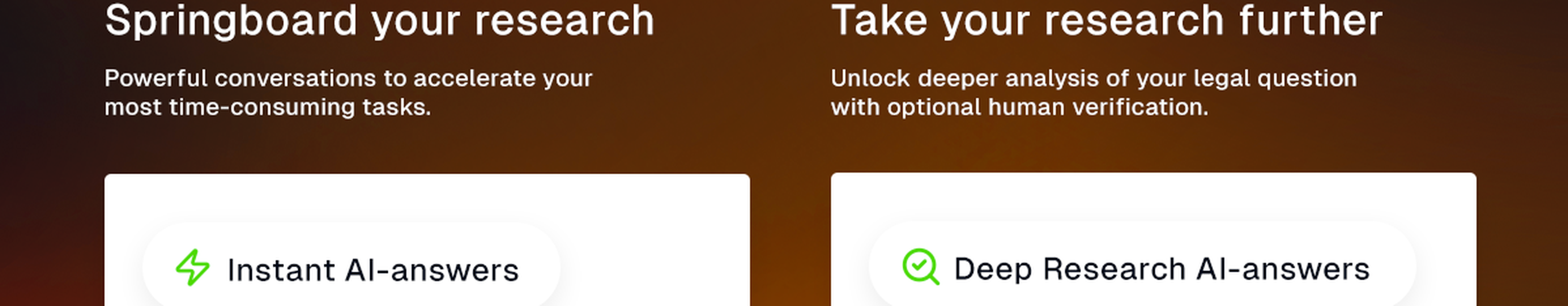 "LawY AI legal research assistant: Instant AI-answers for quick tasks and Deep Research AI-answers with optional human verification."