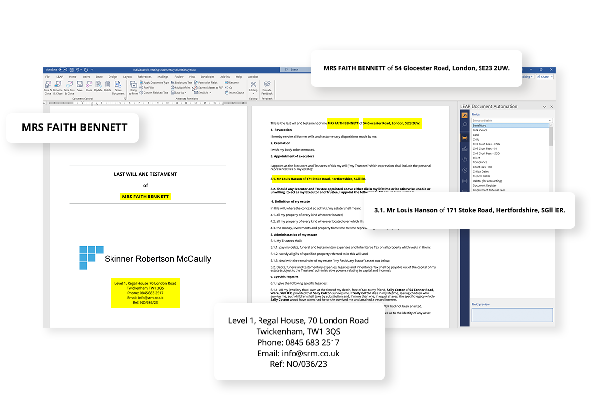 LEAP Essentials - draft all your documents inside LEAP