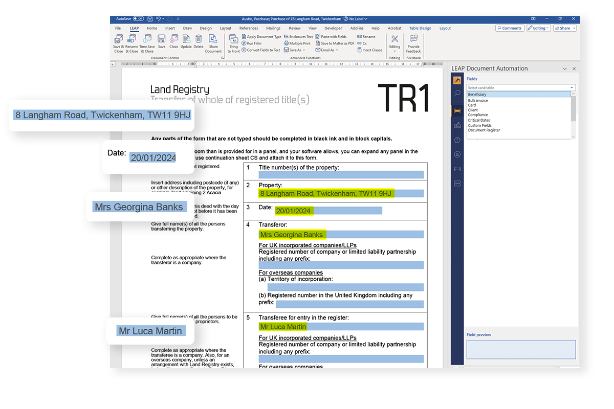 LEAP Essentials - Up-to-date court and government forms