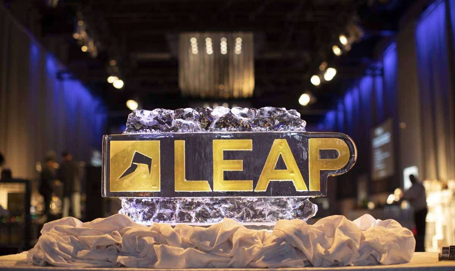 LEAP ice sculpture