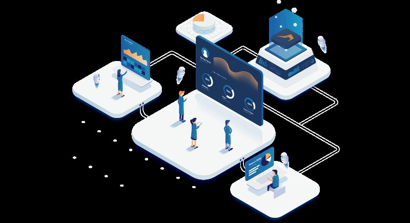 Marketplace technology illustration