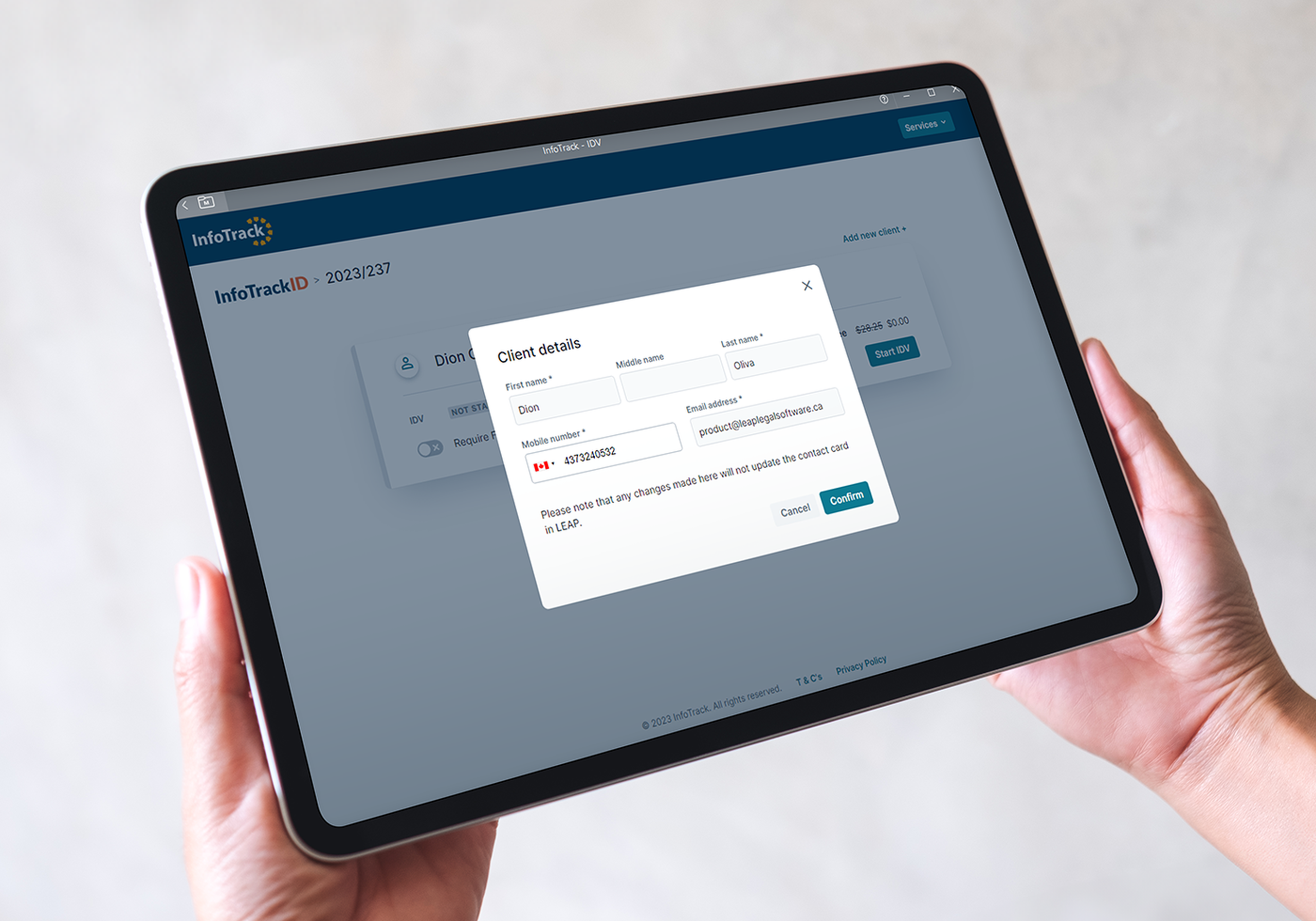 person holding a tablet