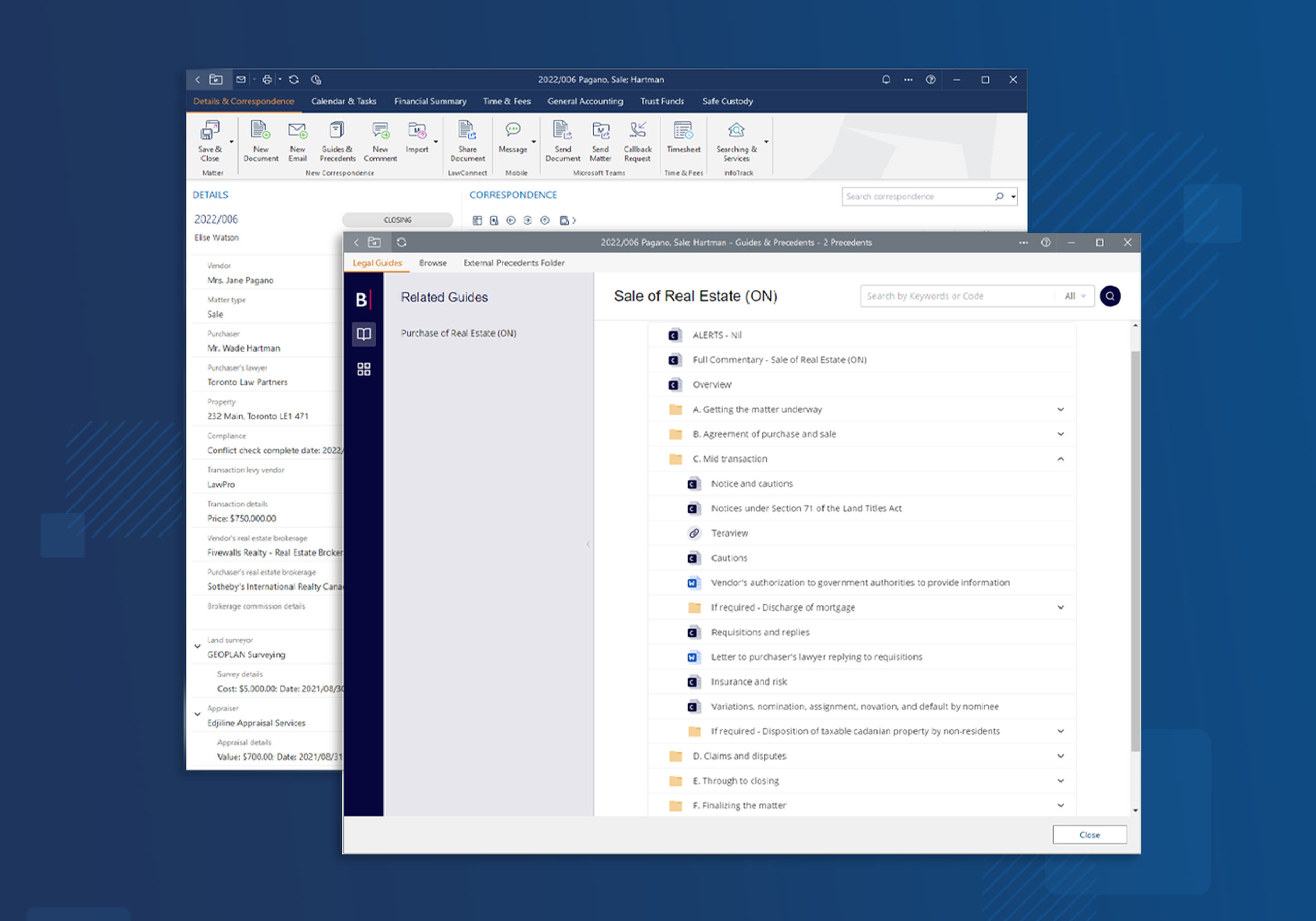 bylawyers in LEAP screenshot on computer