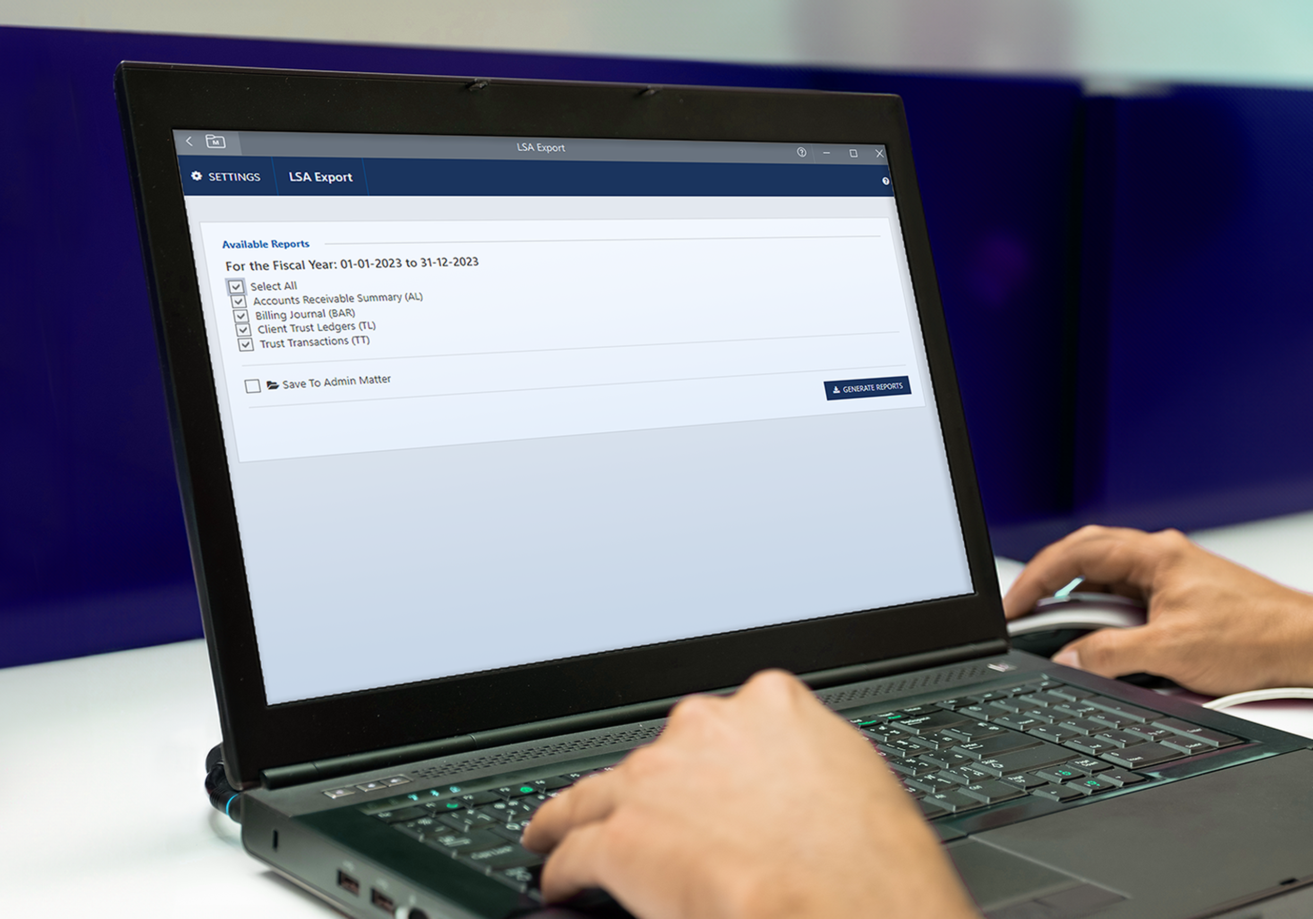 Person typing on computer