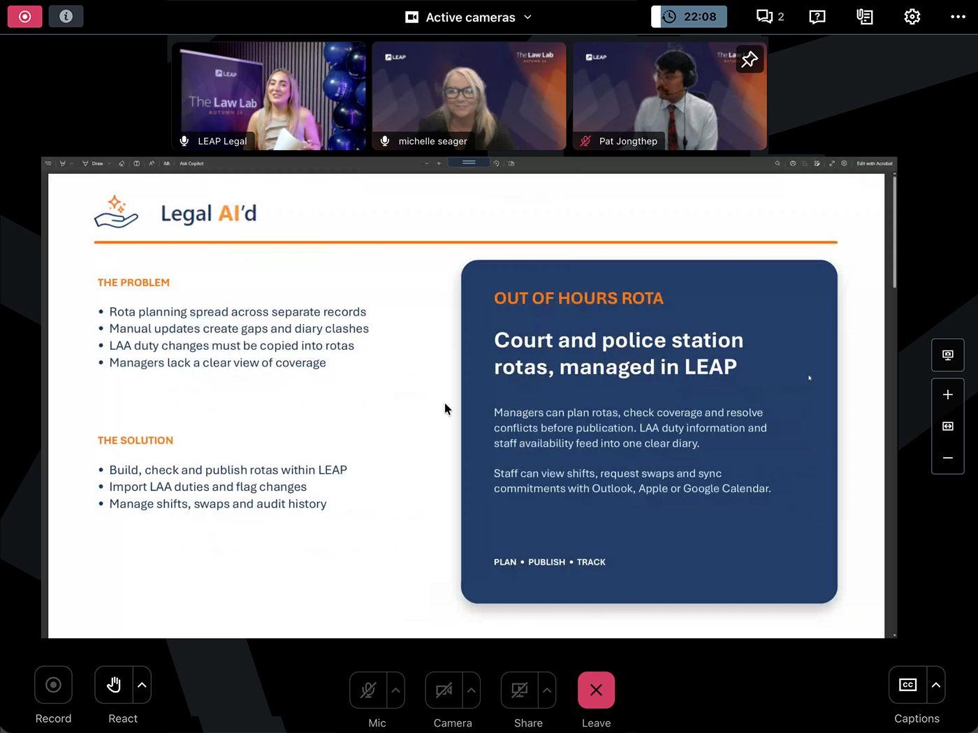 Law Lab Screen - Example 2