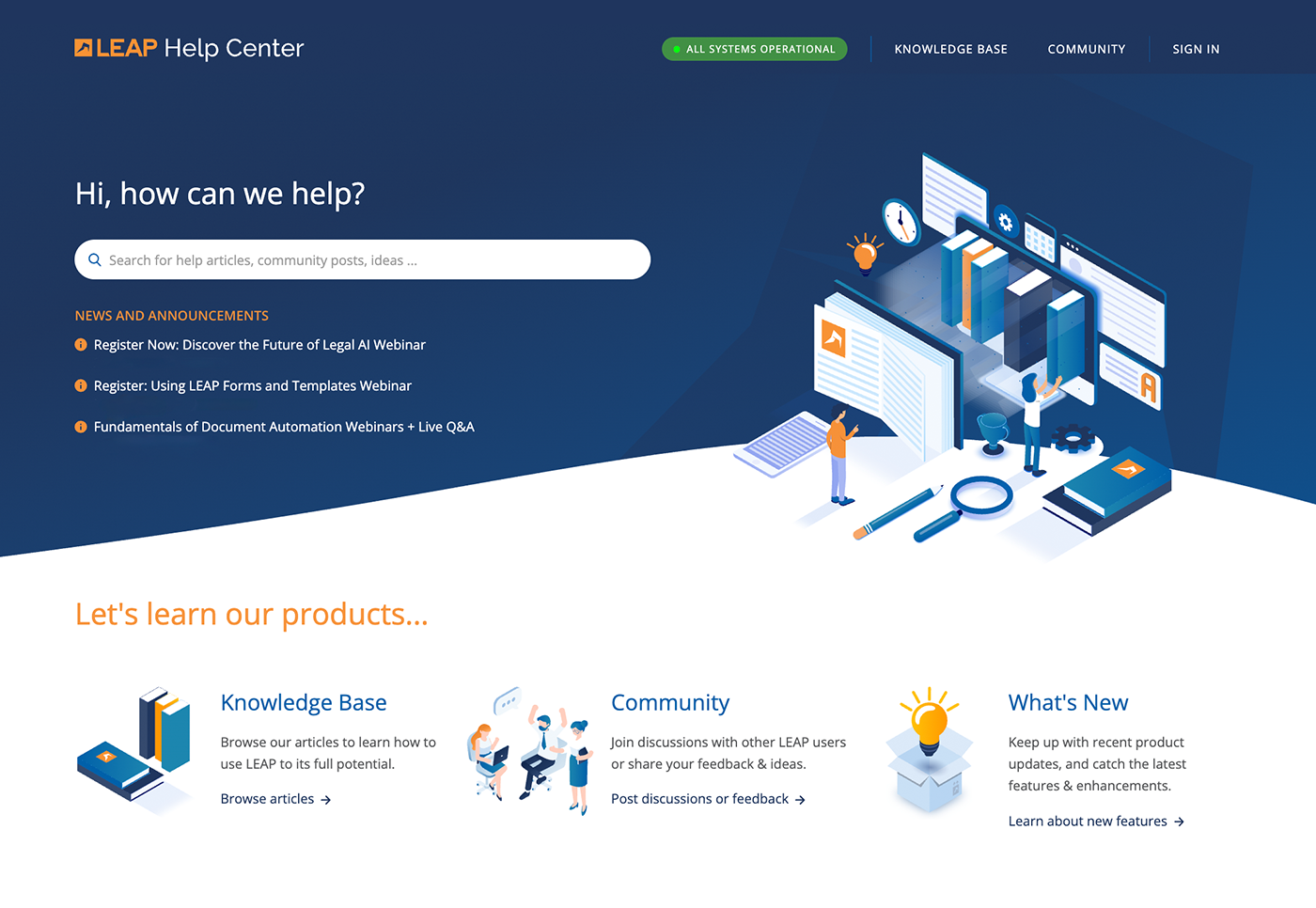 LEAP Help Center