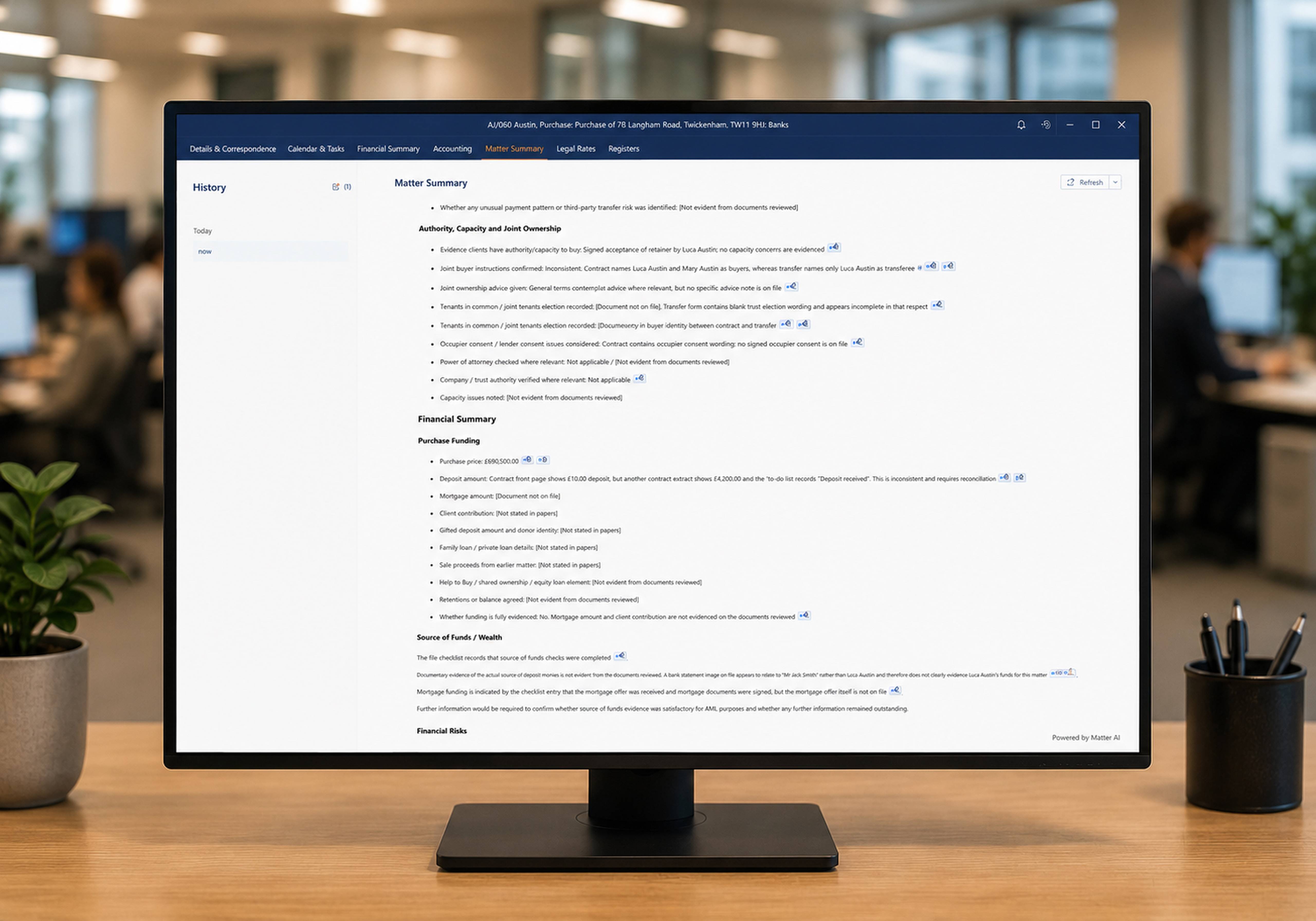 Innovation timeline - Matter Summary