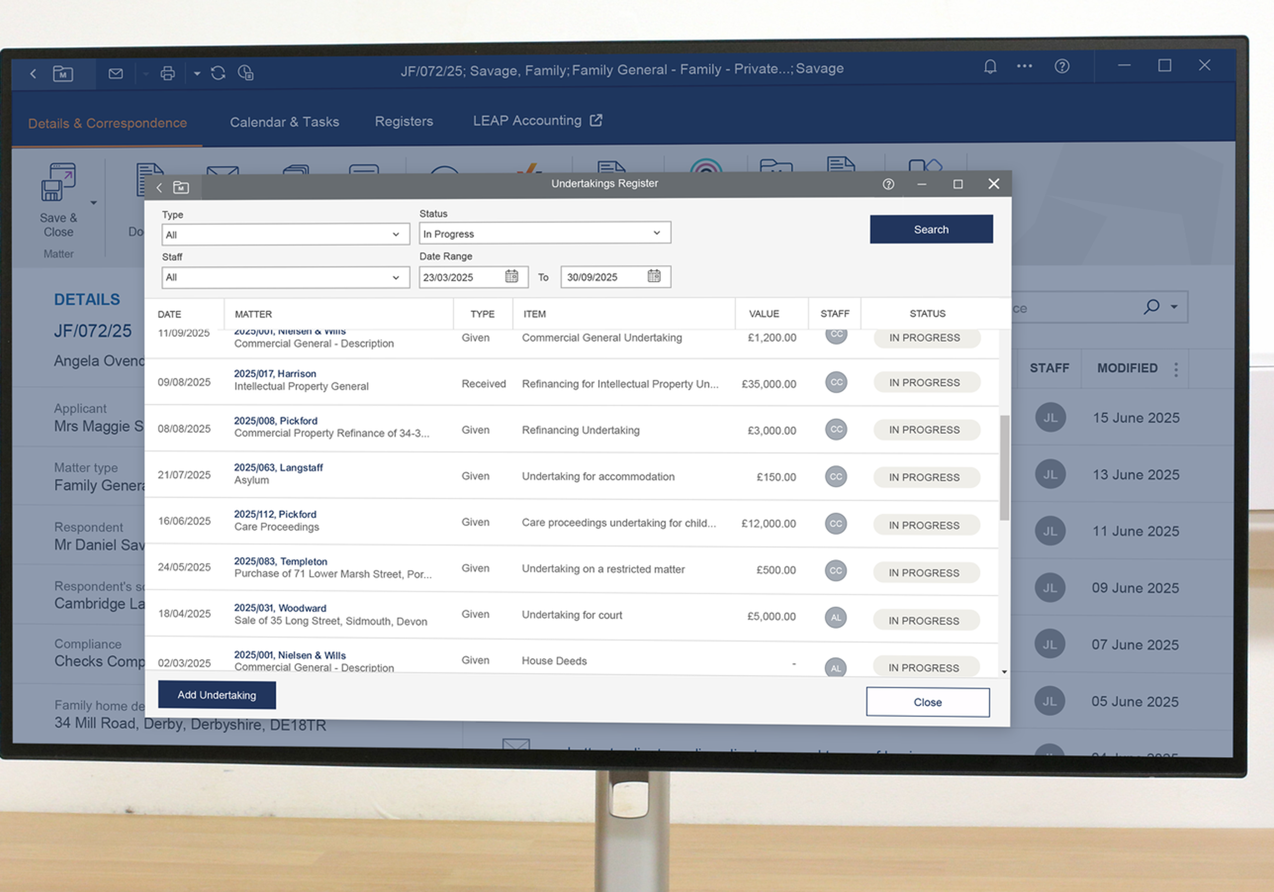 Innovations timeline - Undetakings register
