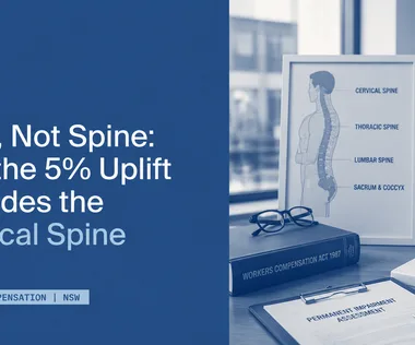 back, not spine: why the 5% uplift excludes the cervical spine