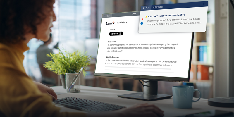 LawY verified AI answer